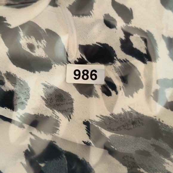 Zara Basic Leopard Print Top Women's Sz M Tan Black Layered Long Sleeve Pullover - Picture 16 of 16